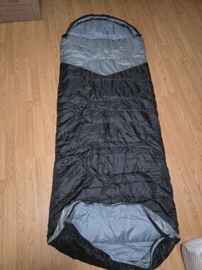 Outdoor Voices Black and Gray Sleeping Bag